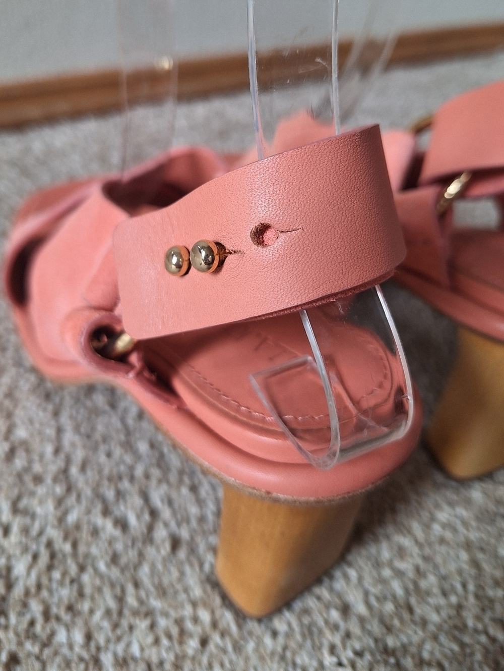 ULLA JOHNSON Filippa Suede Open Toe Criss Cross Slingback Sandals Womens 37 - Picture 4 of 12